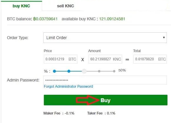 Cách mua KNC Coin trên sàn OKEx