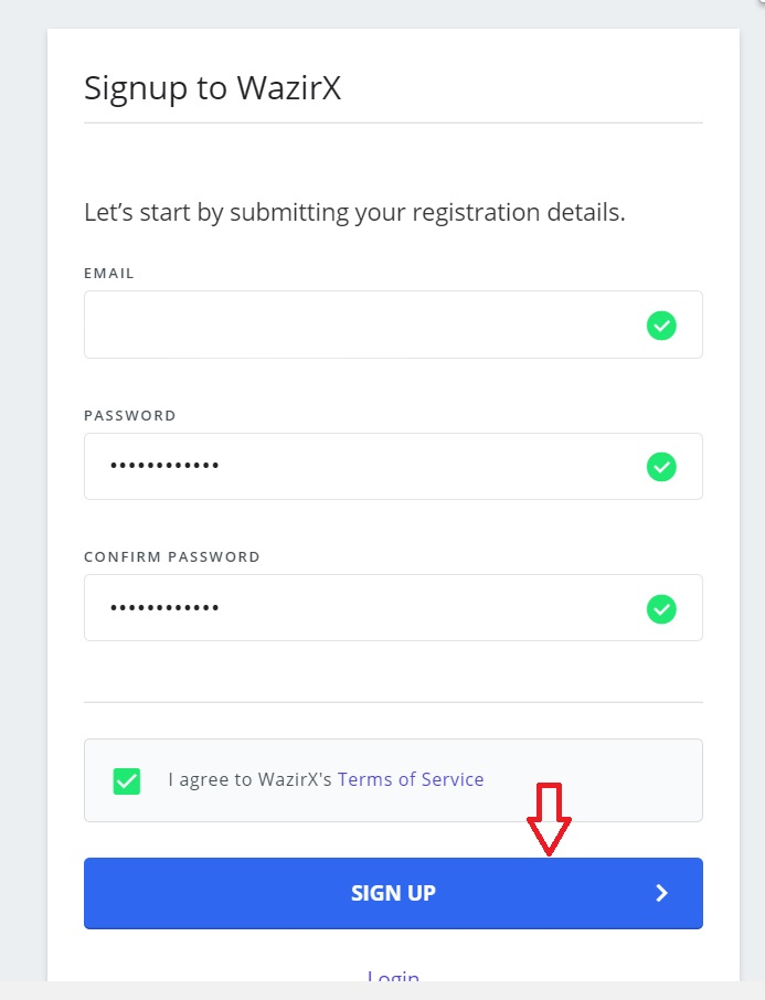 Điền đầy đủ thông tin đăng ký tài khoản và kích chọn Sign Up