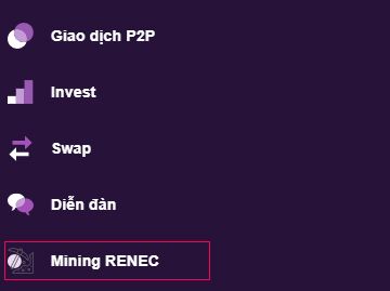 Bạn chọn vào Mining ReNec trên thanh Menu