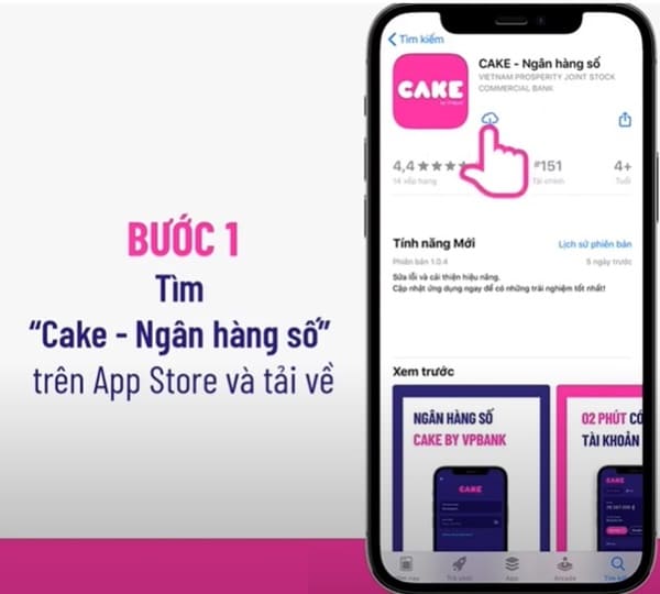 Bạn tải ứng dụng Cake về điện thoại  hoặc máy tính