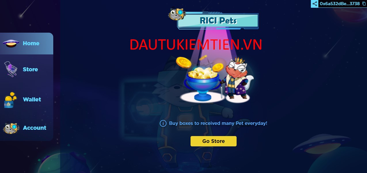 GIAO DIỆN GAME RICI