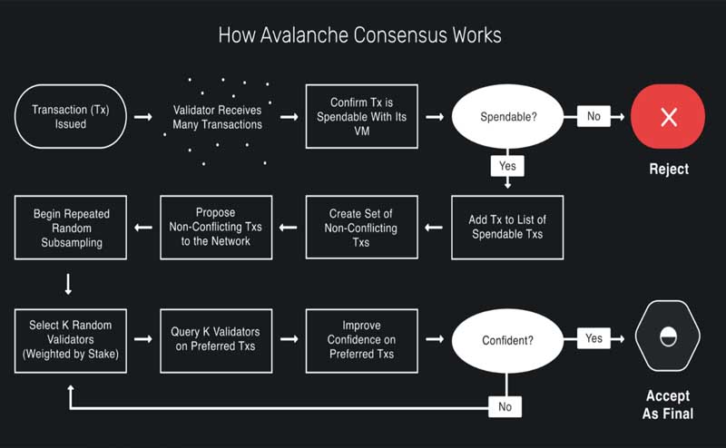 Phương thức hoạt động của Avalanche (AVAX)