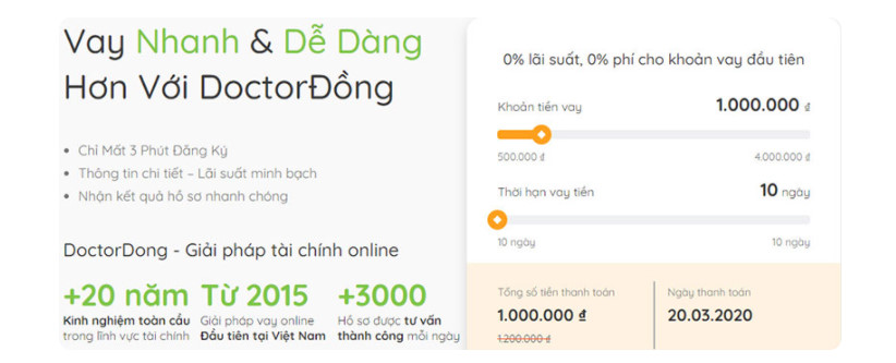 Hướng dẫn vay tiền online tại Doctor Đồng