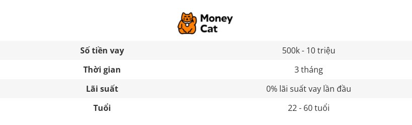 Vay tiền online tại MoneyCat