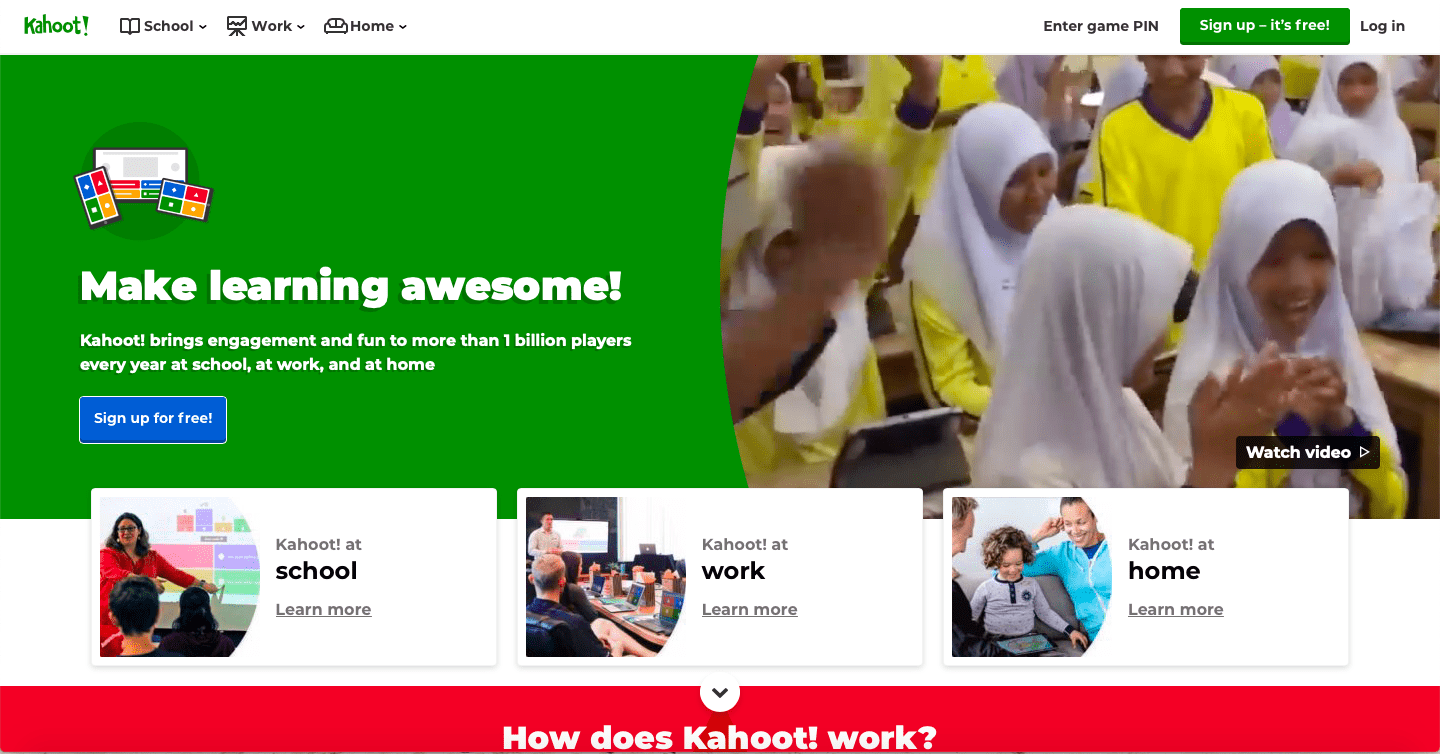 Sử dụng Kahoot sẽ giúp các em học sinh tham gia tích cực hơn nhiều