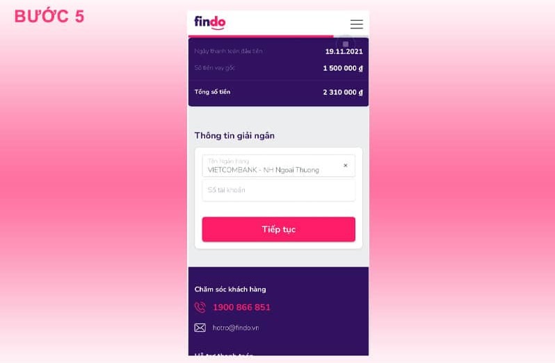 Findo - Thông tin ngân hàng