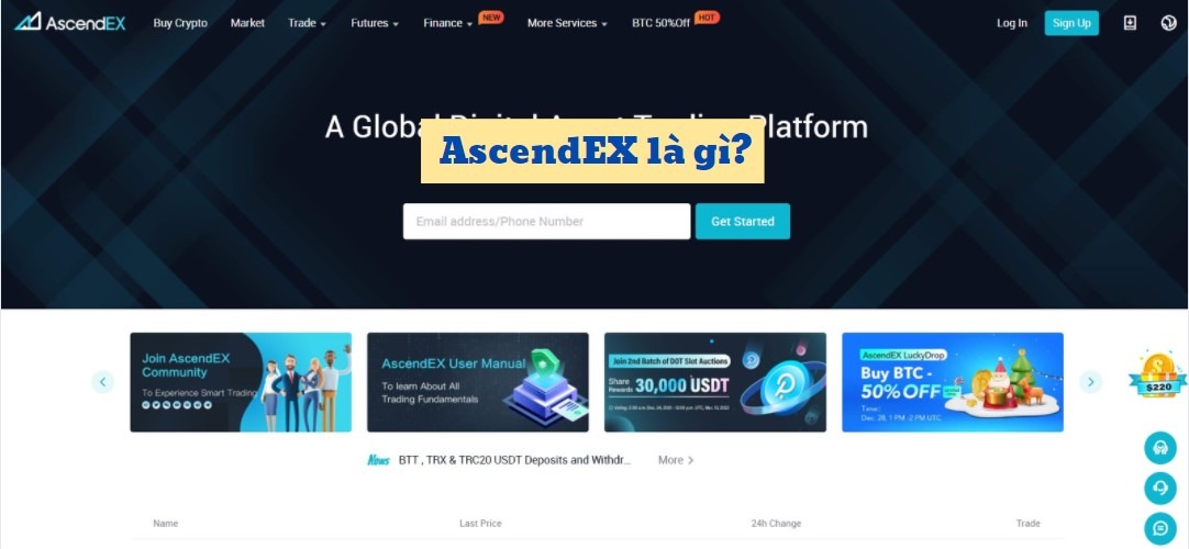 AscendEX (BitMax) là gì?
