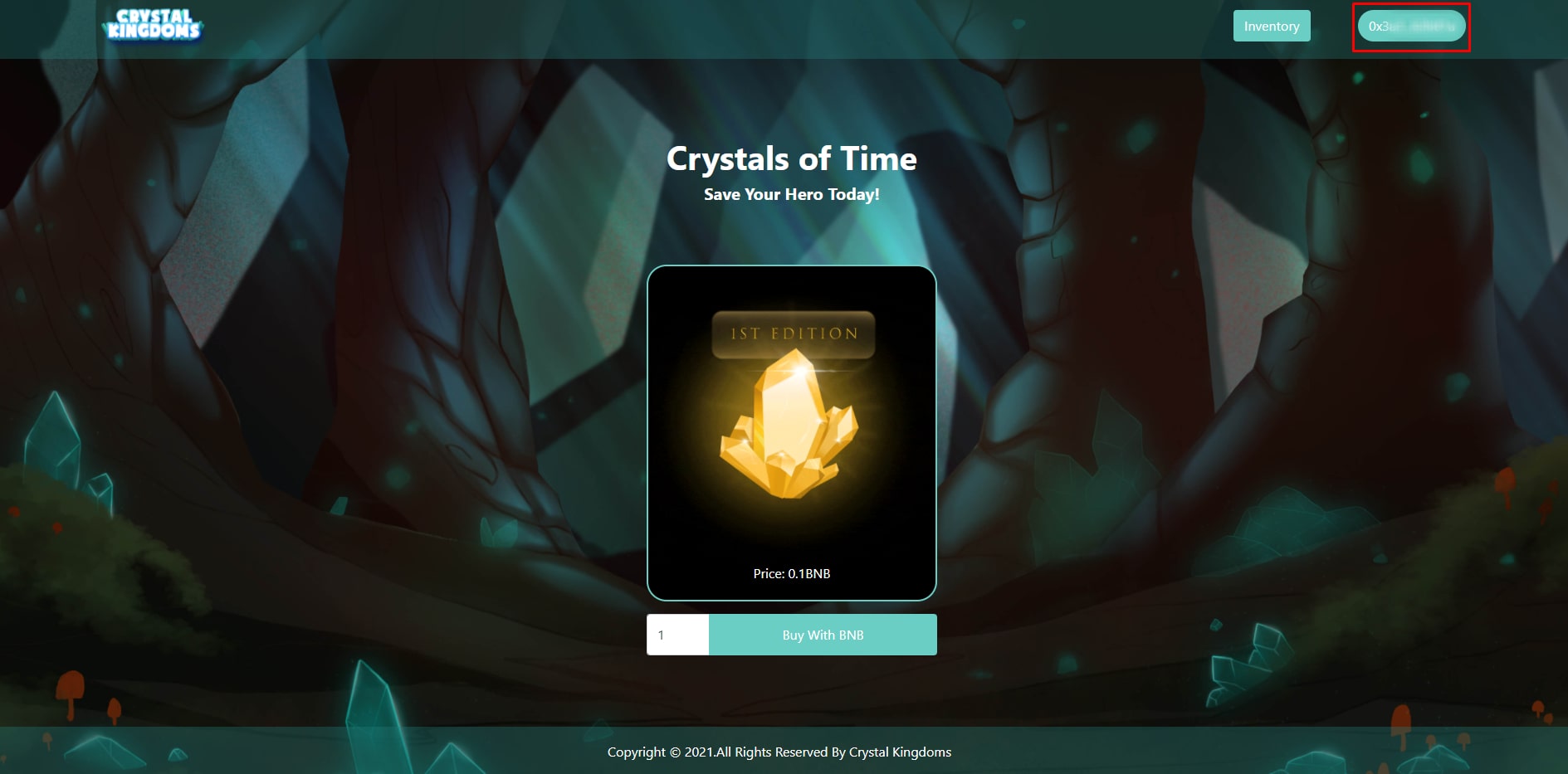 mua Crystals of Time