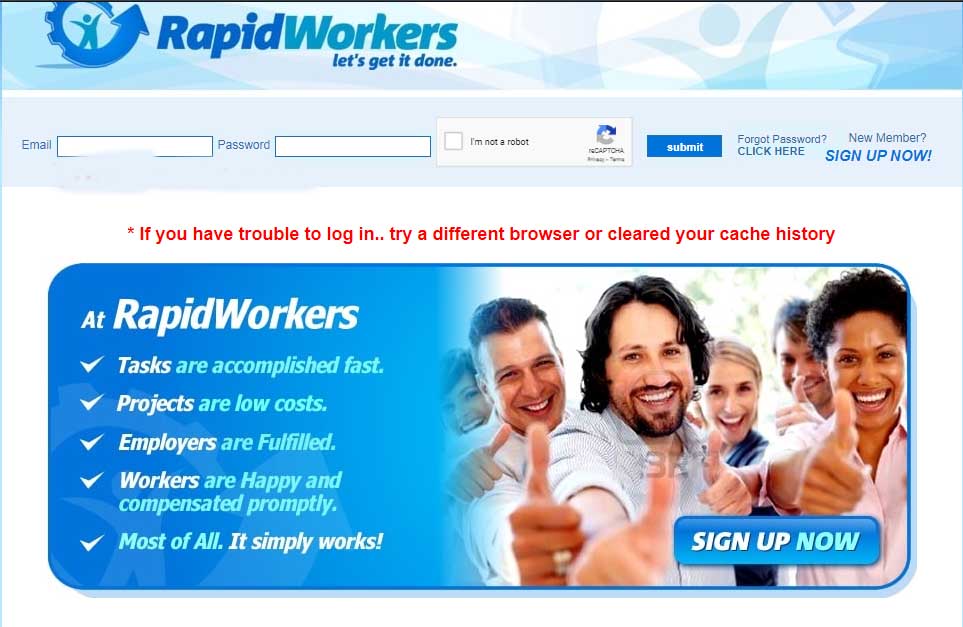 Rapidworkers là nền tảng kết nối giữa người tuyển dụng và lao động