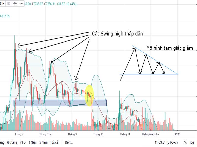 Bollinger Bands kết hợp với Price Action